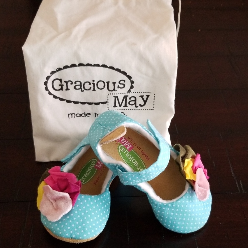 Gracious May Polka Dot Shoes size 4